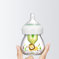 布朗博士 玻璃奶瓶60毫升 防胀气奶瓶宽口玻璃婴儿仿母乳奶嘴0岁