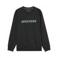 SKECHERS 斯凯奇 女子运动卫衣 L321U144/002K 深黑色 L