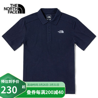 北面 TheNorthFace北面男款T恤短袖POLO衫舒适透气速干衣5B46 NF0A5B46L4U XL NF0A5B46L4U M