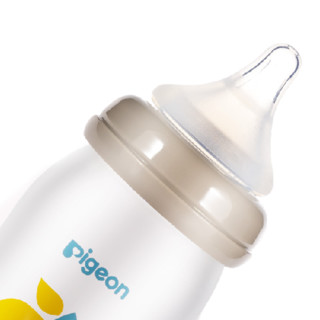 Pigeon 贝亲 经典自然实感系列 硅胶保护层彩绘奶瓶 160ml 小树 0-3月+240ml 梨子 3月++奶嘴 S 1月+