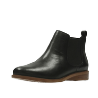 Clarks 其乐 Taylor Shine泰勒丝因系列 女士短筒切尔西靴 261119654 黑色 37