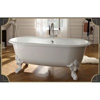 KOHLER 科勒 K-11195T-0 经典独立式铸铁浴缸 外面白色 含排水支脚 175*80mm