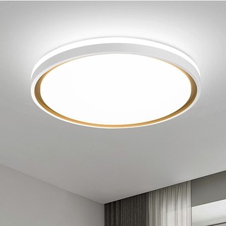 NVC Lighting 雷士照明 柠梦系列 LED吸顶灯 24W 三色调光 白+香槟金 Φ445*80mm