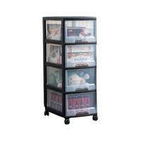 Jeko&Jeko 捷扣 收纳柜 4层 32*42*83cm 透明黑