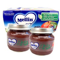 Mellin 美林 果泥 意大利版 3段 苹果蓝莓味 100g*2罐