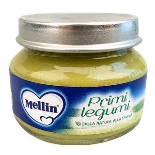Mellin 美林 果泥 意大利版 2段 豌豆四季豆味 80g*2罐