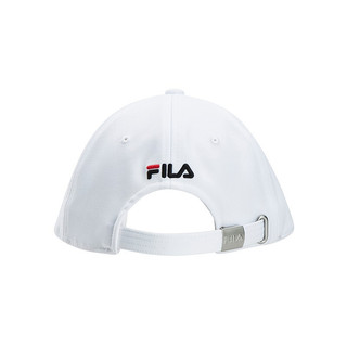 FILA 斐乐 中性棒球帽 T13U122207F-WT 标准白 XS