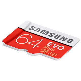 SAMSUNG 三星 EVO Plus系列 Micro-SD存储卡 64GB（UHS-I、U3）