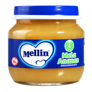 Mellin 美林 果泥 意大利版 3段  苹果菠萝味 100g*2罐