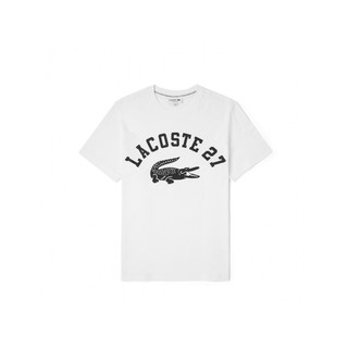 LACOSTE 拉科斯特 男士圆领短袖T恤 TH0061 白色 M