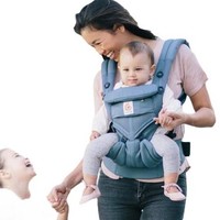 ergobaby Omni360全阶段系列 BCS360POXBLU 婴儿背带 透气 牛津蓝