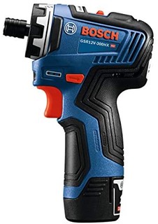 Bosch 博世 GSR12V-300HXB22 带2节2.0 Ah电池的六角双速螺丝刀套件，12V，有1/4 英寸（约0.6厘米）扭矩