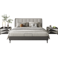 Sleemon 喜临门 约克 现代简约真皮床 米驼灰 180*200cm 常规款