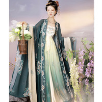 ZUI WAN TING 醉婉亭 唐制汉服 怜玉奴 大袖衫+诃子裙夏季两件套