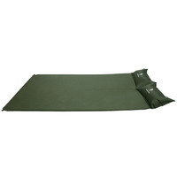 CAMEL 骆驼 自动充气垫床垫双人防潮垫露营加厚午休垫子户外地垫帐篷睡垫 A9S3C4107/军绿 均码
