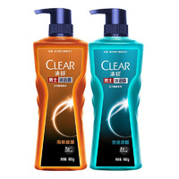 CLEAR 清扬 沐浴露雨林600g+深海600g+赠品100g*4