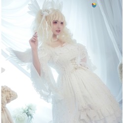 Neverland 星芙颂 Lolita洛丽塔 星语星愿 jsk连衣裙 白色