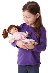 Melissa & Doug Mine to Love Brianna12英寸玩偶，带头发和衣服、身体柔软的洋娃娃