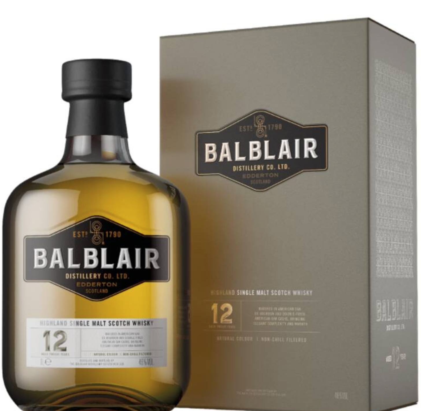 Balblair 巴布莱尔 12年 苏格兰 单一麦芽威士忌 46%vol 1L