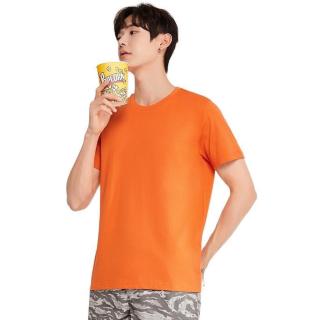 baleno 班尼路 男士圆领短袖t恤 88802215 橙色 l