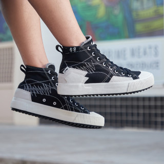 li-ning 李宁 勋男子经典休闲鞋男鞋子男agcr287高帮板鞋帆布鞋复古