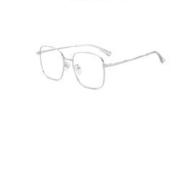 JingPro 镜邦 31285 银色合金眼镜框+1.60折射率 防蓝光镜片
