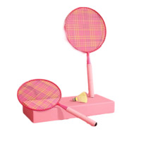 GWIZ ZKZ02184 羽毛球拍*2个+羽毛球*3个 粉色