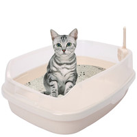 MAKAR 美卡 敞开式猫砂盆 奶白 62*46*23cm