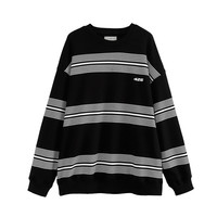 F426 男女款圆领卫衣 BDWY20A-2302 黑色 S