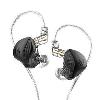 KZ ZES 入耳式挂耳式动圈降噪有线耳机 神秘黑 3.5mm
