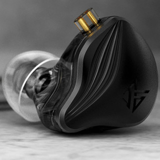 KZ ZES 入耳式挂耳式动圈降噪有线耳机 神秘黑 3.5mm