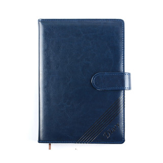 SHEN SHI 申士 j0525 A5皮面磁扣笔记本 深蓝色 单本装