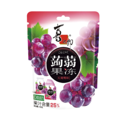 XIZHILANG 喜之郎 蒟蒻果冻 红葡萄味 120g
