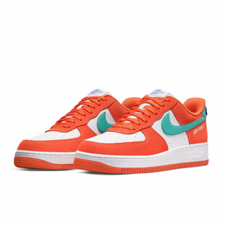 NIKE 耐克 Air Force 1'07 LV8 男子休闲运动鞋 DH7568-800 橙色/白色/绿色 39