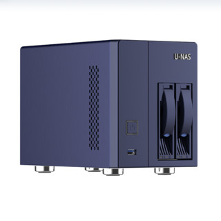 U-NAS 万由电子 HN-200 双盘位NAS（赛扬J3160、2GB）