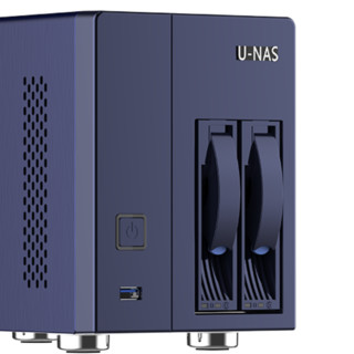 U-NAS 万由电子 HN-200 双盘位NAS（赛扬J3160、2GB）
