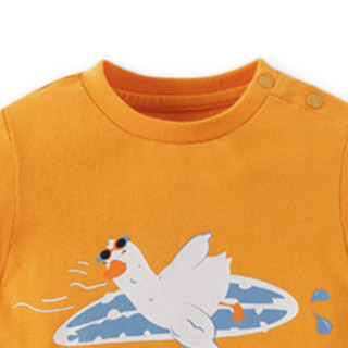 gb 好孩子 WW21230161 儿童短袖T恤 橙色 73cm