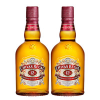 CHIVAS 芝华士 12年威士忌 原瓶进口洋酒 保乐力加 一瓶一码 芝华士12年500mL2瓶