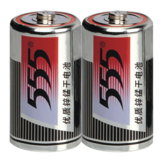 555 三五 R20S 1号锌猛干电池 1.5V 2粒装