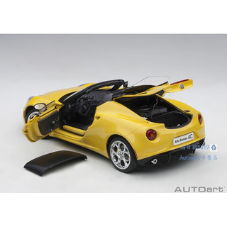 AUTOart 奥图亚 奥拓1：18阿尔法罗密欧ALFAROMEO4CSPIDER敞 金属红色70142