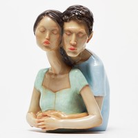 稀奇 向京《因为爱情》迷你雕塑 10x7x7.5cm 玻璃钢手绘