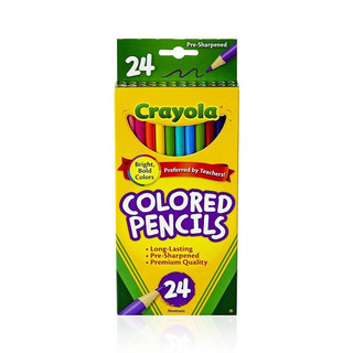 Crayola 绘儿乐 美国绘儿乐（Crayola）24色彩铅油性防水防褪色美术设计专业手绘彩色铅笔68-4024