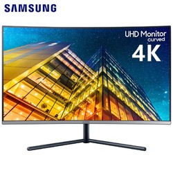 SAMSUNG 三星 12期免息 三星（SAMSUNG）31.5英寸 4K超清 窄边框 台式外接电脑屏幕ps5游戏 曲面液晶显示器 U32R590CWC