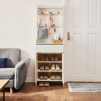 LINSY 林氏家居 JS2N-B 北欧简约鞋柜 白色 0.6m
