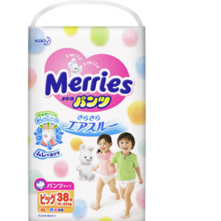 Merries 妙而舒 拉拉裤 XL38片*6包