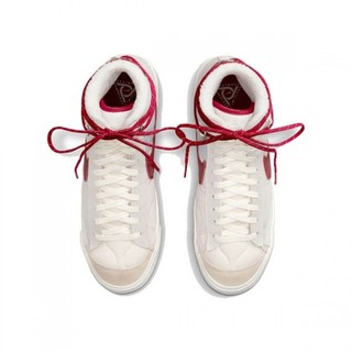 NIKE 耐克 Blazer Mid '77 女子休闲运动鞋 DQ5360-181 白红色 36.5