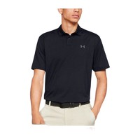 安德玛 官方UA Performance 2.0男子高尔夫运动Polo衫1342080 黑色001 L