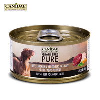 限新用户、黑卡会员：CANIDAE 卡比 PURE系列 牛肉鸡肉与蔬菜犬罐 70g