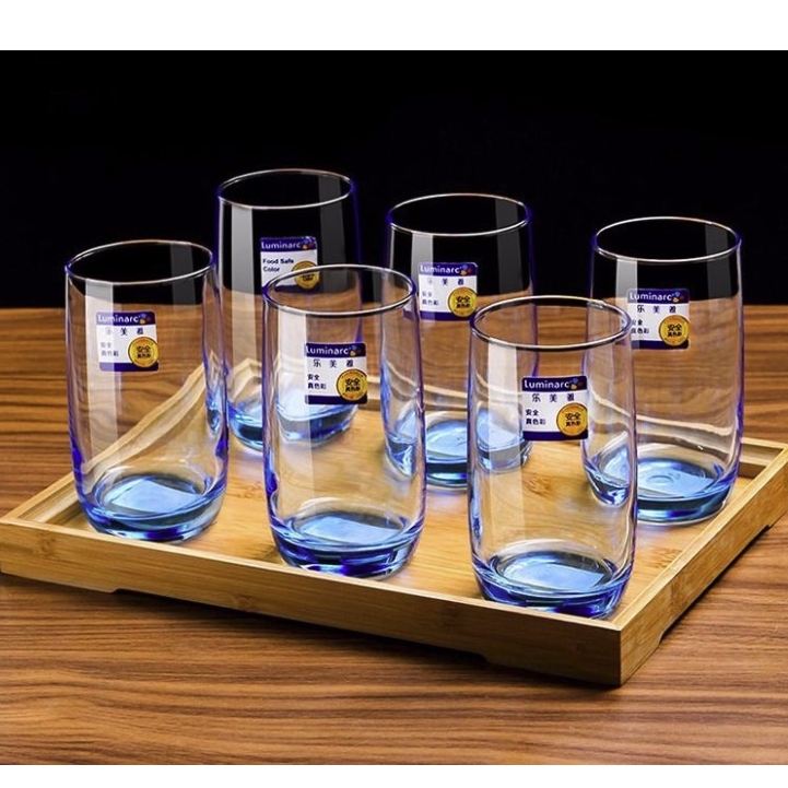 Luminarc 乐美雅 透明玻璃水杯 290ml*6只