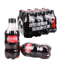 Coca-Cola 可口可乐 迷你零度无糖汽水 300ml*6瓶装
